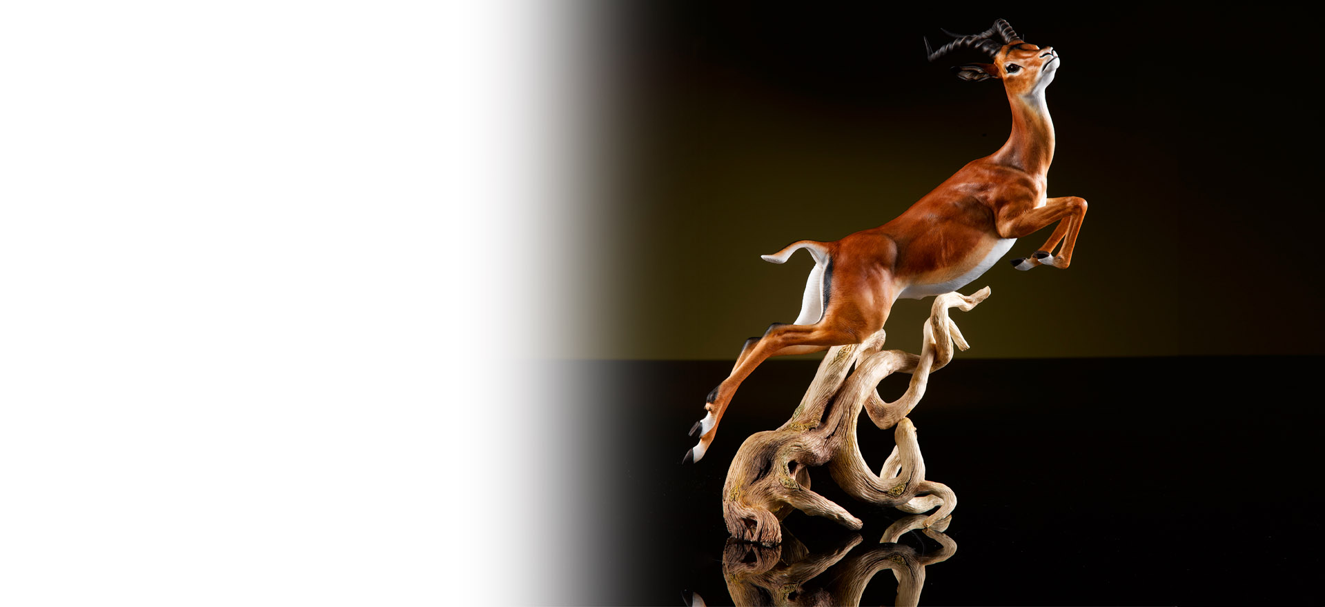 Fine Bone China Animal Sculpture Impala